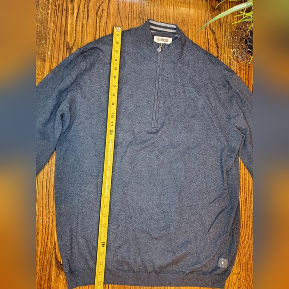 Linksoul Men's Cotton-Cashmere Quarter-Zip Swaeter 95% Cotton 5% Cashmere - Picture 4 of 11